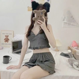 ᴹˢ朵•午夜衣櫥🌹現貨🔥睡衣套裝 胸墊睡衣 莫代爾睡衣 性感睡衣 睡裙 睡衣裙 小胸睡衣 連身睡衣 睡衣褲居家服-細節圖8