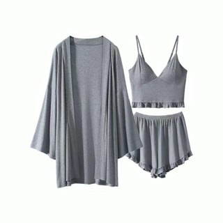 ᴹˢ朵•午夜衣櫥🌹現貨🔥睡衣套裝 胸墊睡衣 莫代爾睡衣 性感睡衣 睡裙 睡衣裙 小胸睡衣 連身睡衣 睡衣褲居家服-細節圖9