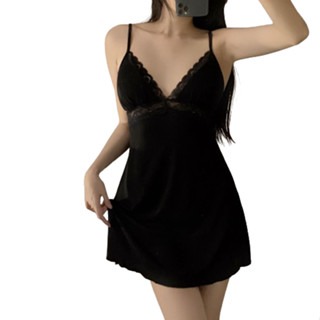 ᴹˢ朵•午夜衣櫥🌹現貨🔥莫代爾睡衣 睡衣裙 蕾絲睡衣 居家套裝 性感睡衣 睡裙 胸墊睡衣 睡衣女 連身睡衣 居家服-細節圖9