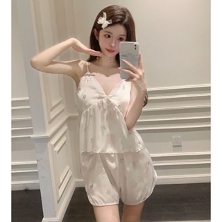 ᴹˢ朵•午夜衣櫥🌹現貨🔥性感睡衣 莫代爾睡衣 胸墊睡衣 睡褲 居家短褲 居家服 睡衣女 睡裙 睡衣裙 吊帶睡衣無袖-規格圖9