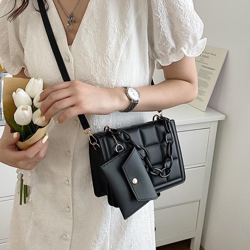 超能裝的方格斜跨包💖-細節圖2