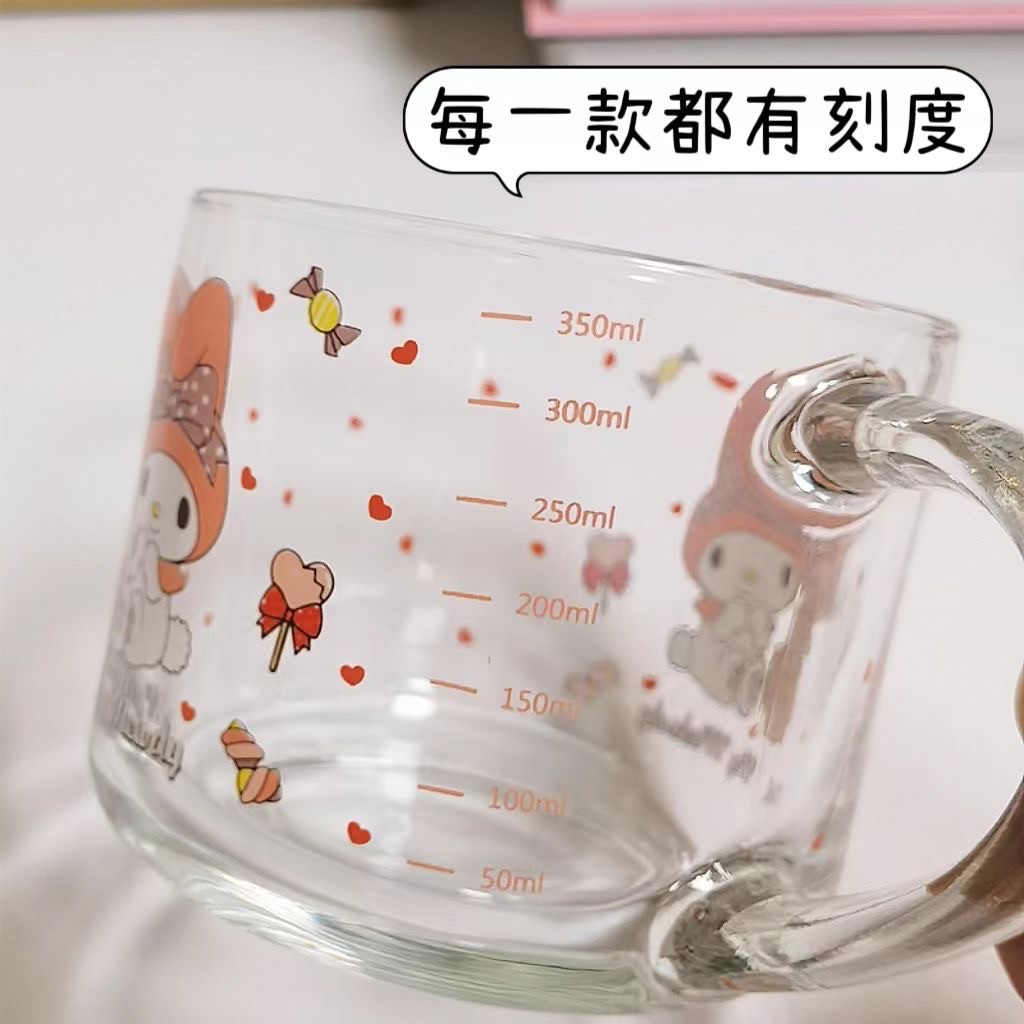 三麗鷗把手玻璃杯350ml-細節圖2