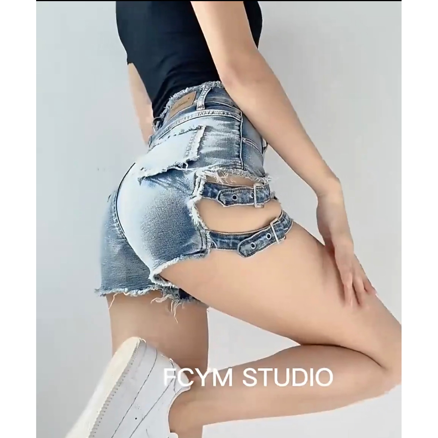 辣妹風綁帶短褲🖤-細節圖3