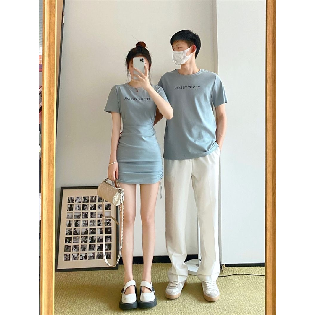 淺藍色英文情侶衣💙-細節圖2