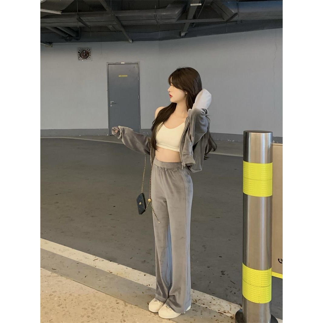 絲絨運動風套裝🤍-細節圖4