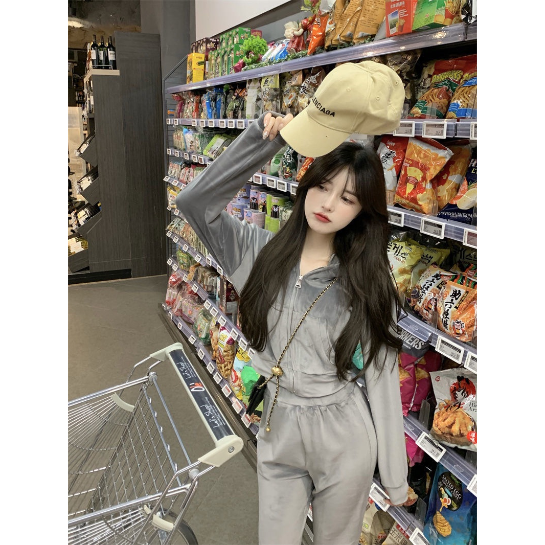 絲絨運動風套裝🤍-細節圖6