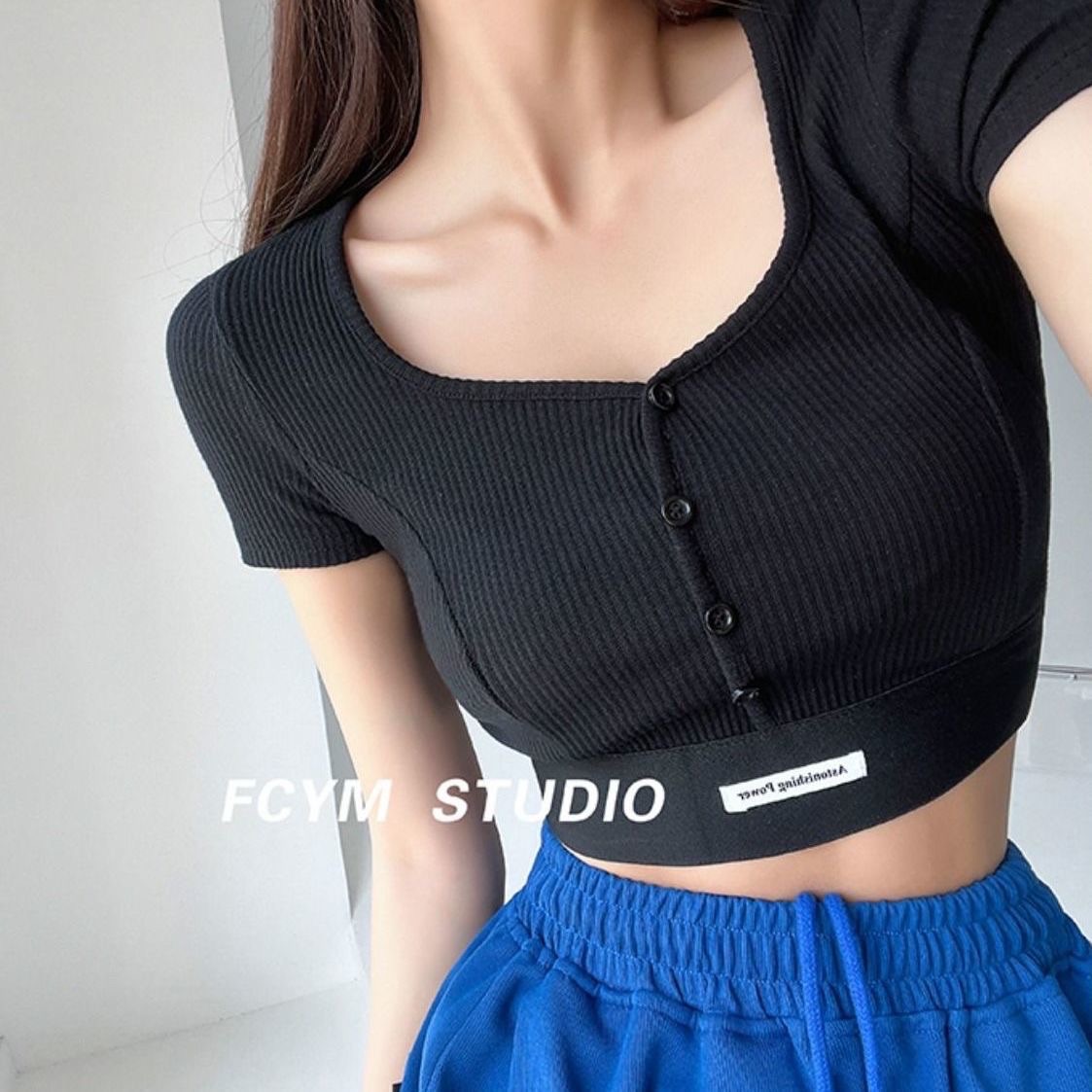 歐美風短版上衣❤️‍🔥-細節圖4