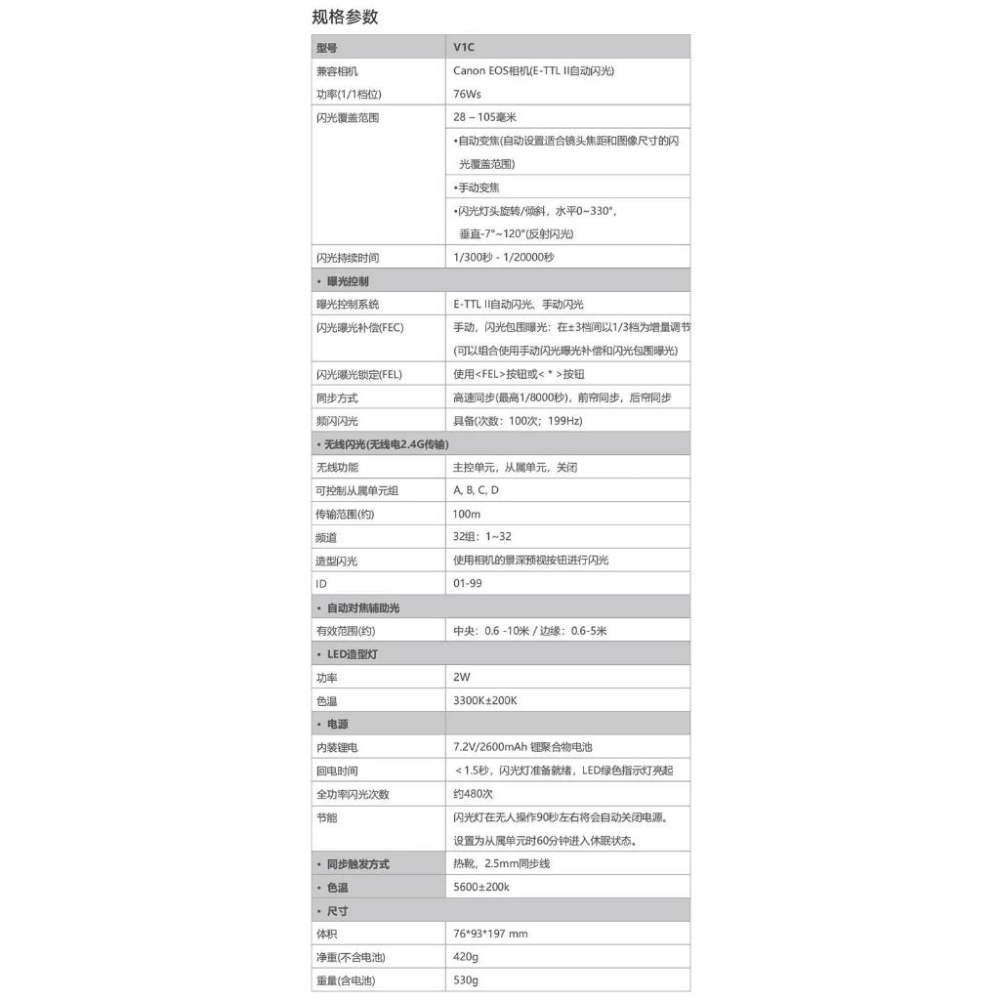 Godox 神牛 V1 Kit S/C/N鋰電圓燈頭閃光燈組 可加購 AK-R1-細節圖3