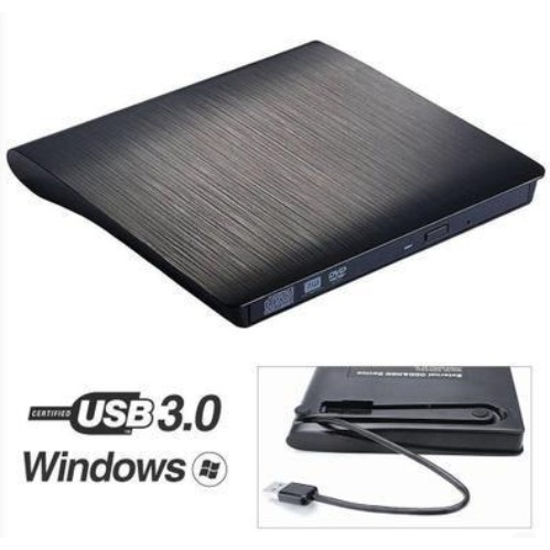 可燒DVD USB3.0 全新外接式 外接光碟機 win10 隨插即用 RW 髮絲紋-細節圖2