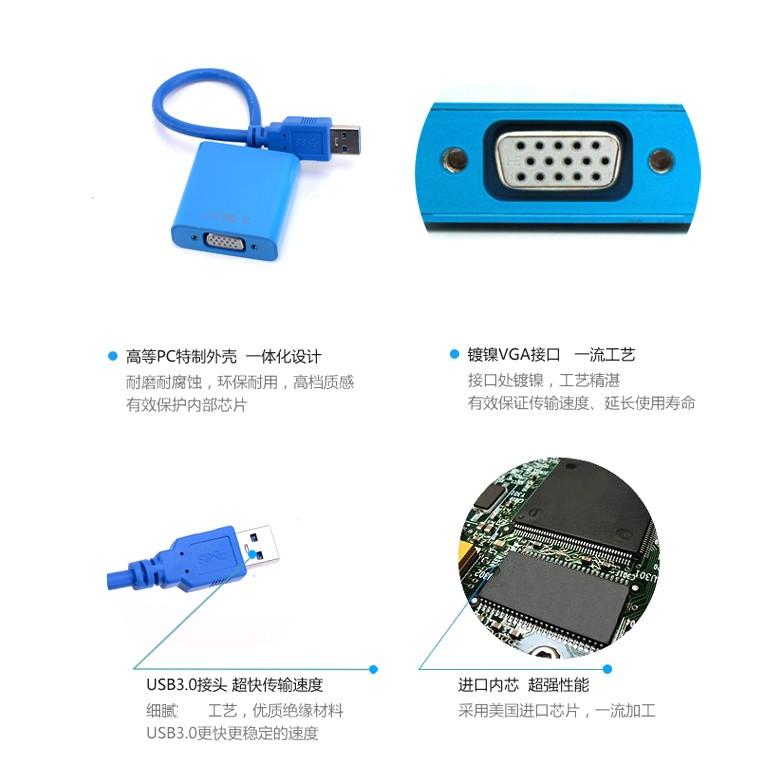 【紘普】USB3.0 TO VGA 外接顯示卡 免拆機 相容USB2.0 1.1接螢幕.電視.投影機-細節圖7