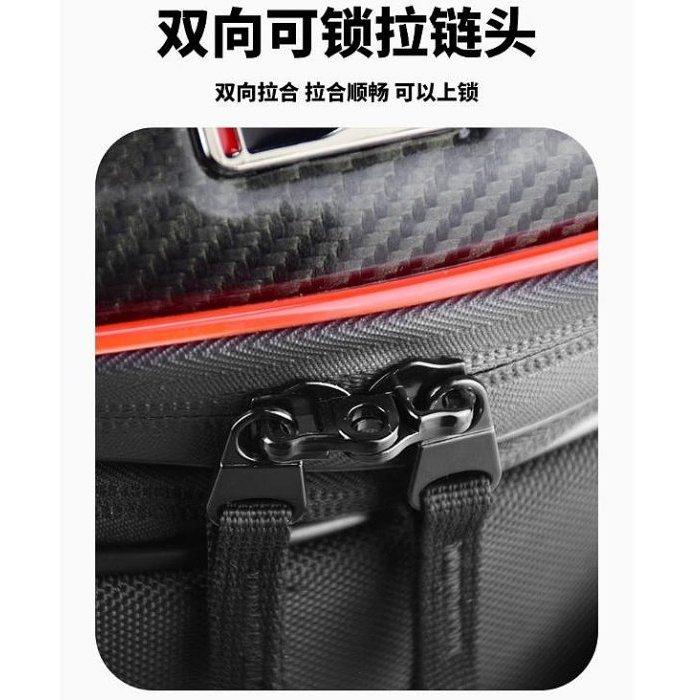 GHOST RACING碳纖摩托車機車尾包 安全帽收納包硬殼LED閃光 騎士手提後背包 重機後座包 附防水罩-細節圖7