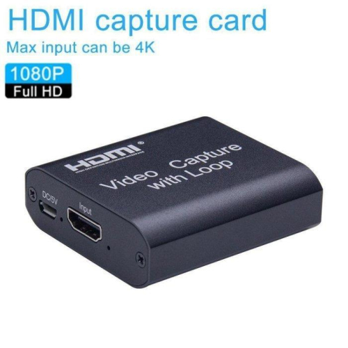台灣出貨4K HDMI影像擷取卡直播即時雙輸出USB採集卡1080p 60Hzx OBS環出