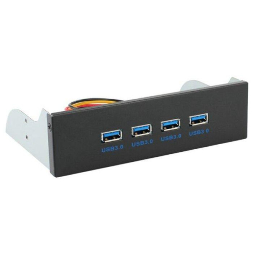 USB3.0 5.25吋電腦機殼前置擴充面板 光碟機槽位 4PORT DIY擴展配件5Gbp高速傳輸