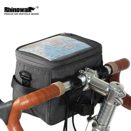Rhinowalk 防水觸控龍頭包自行車手袋 側背小折疊車頭包 腳踏車把包把手鋁箔保溫保冷