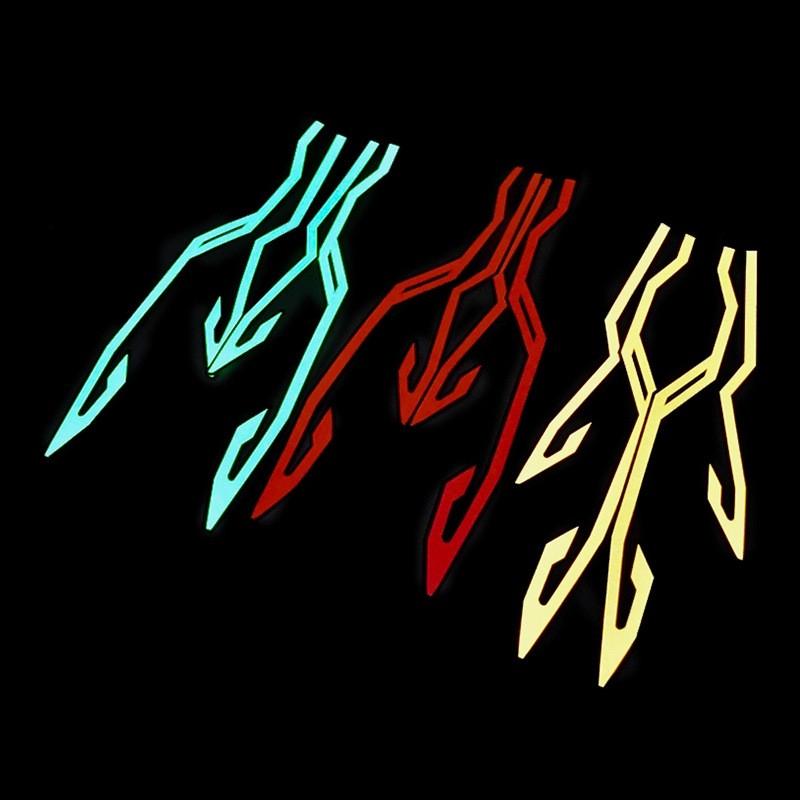 全罩式安全帽 led燈貼條 超酷炫摩托車機車夜行燈飾 夜間越野防水EL冷光燈條 創 光速戰記-細節圖7