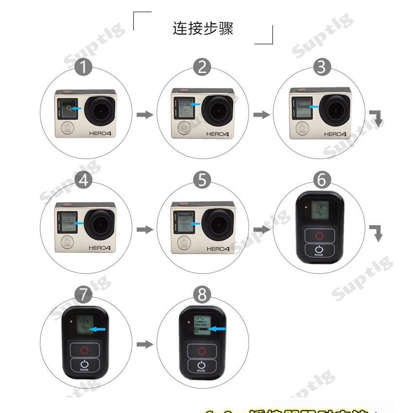 GoPro Hero SUPTIG新款 防水遥控器 Remote配件-細節圖4