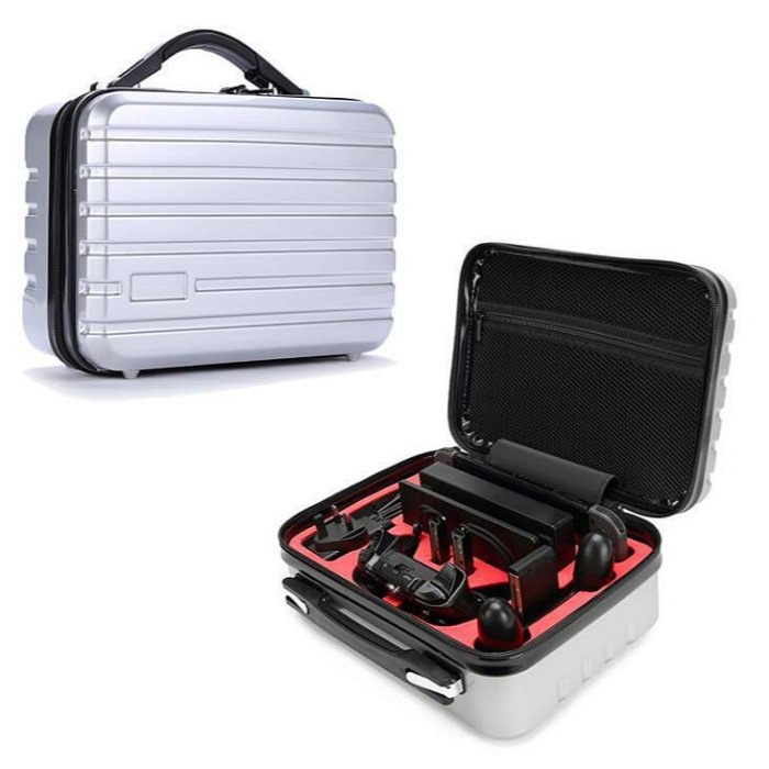 【kiho金紘】 NS Switch OLED Pro 主機收納箱 手提箱 硬殼 收納包 外出包 手提包 配件 收納盒-細節圖2