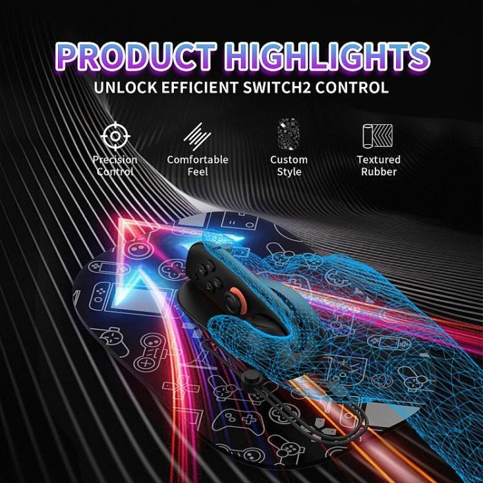 【kiho金紘】滑鼠墊豪華版Switch2 JOYCON搖桿滑鼠底座支架 光標精準左右手 射擊策略 便攜磁吸快拆-細節圖8