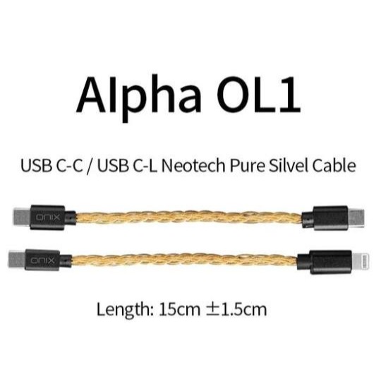 Onix Alpha OL1 OTG升級線DAC TYPE-C USB-C金線適用於阿爾法XI1 安卓手機-細節圖2