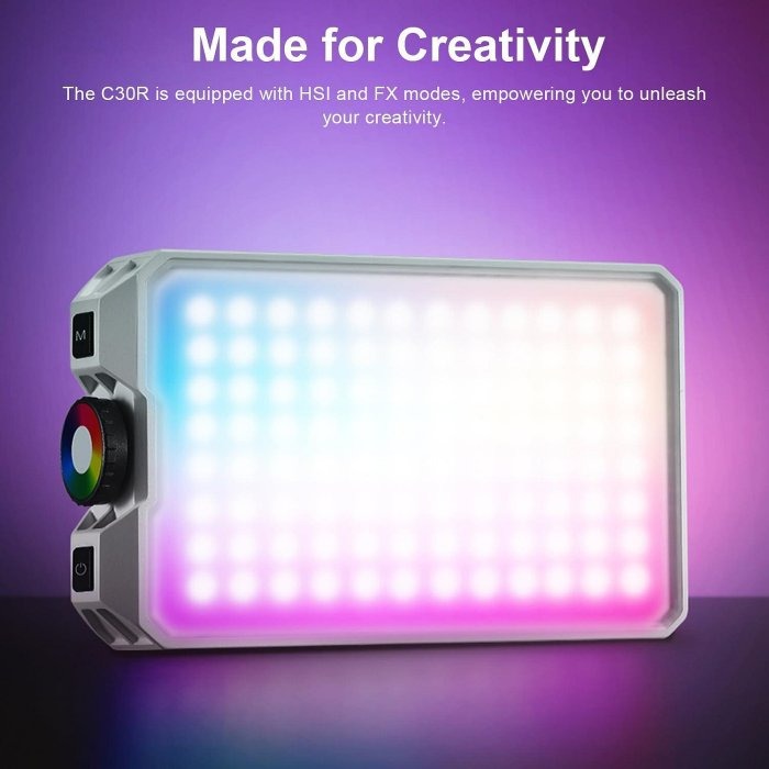 神牛Godox Litemons C30Bi LED攝影燈 雙色溫2800k6500K 航空晶片級封裝LED燈珠-細節圖5