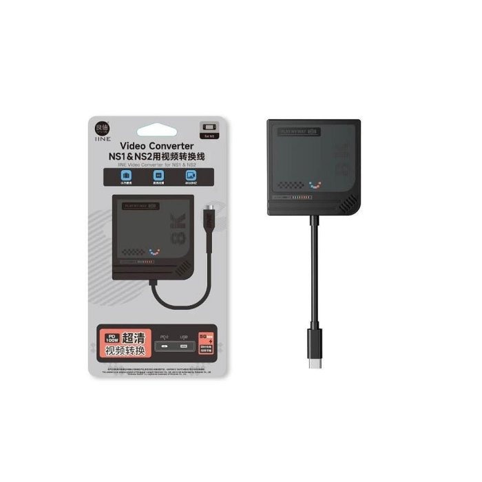 良值 Switch2 畫面投放器 TV電視轉接器 電視盒 4K版 投屏器 HDMI 迷你 便攜轉接線 視頻投放-細節圖2