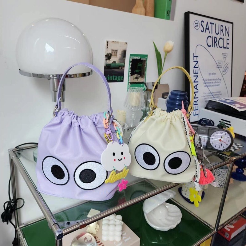 Chellmee ✈️韓國代購✈️「MAKOMAKI  」小精靈大眼包 手提包-細節圖3