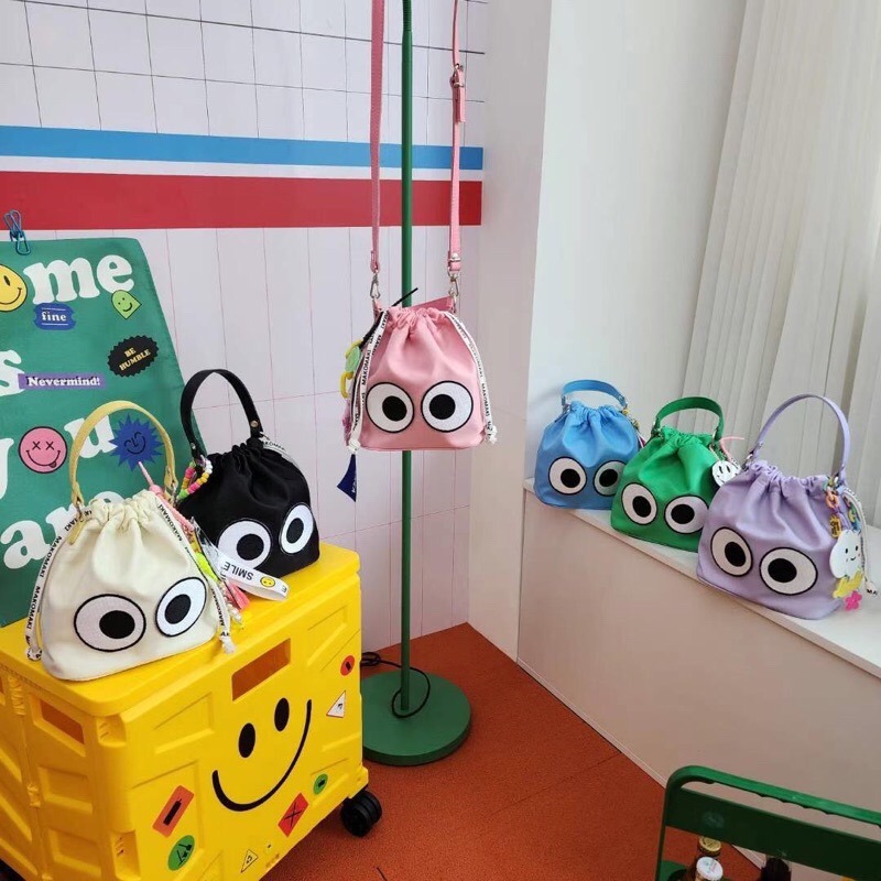 Chellmee ✈️韓國代購✈️「MAKOMAKI  」小精靈大眼包 手提包-細節圖4