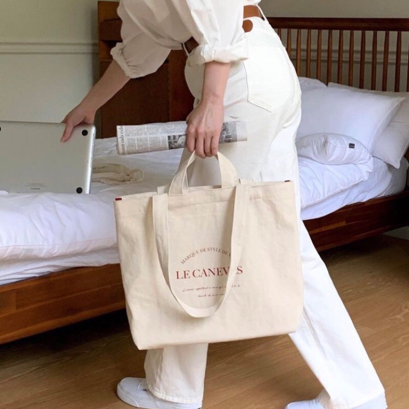 Chellmee ✈️韓國代購✈️ 「THE ALLY 」超人氣設計帆布品牌包 肩背兩用包-細節圖4