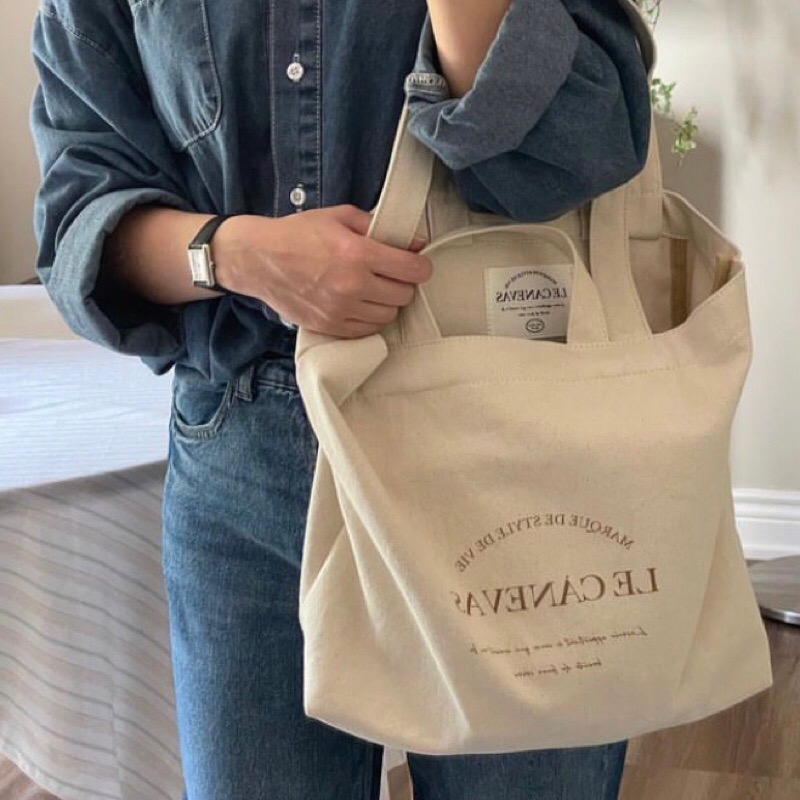 Chellmee ✈️韓國代購✈️ 「THE ALLY 」超人氣設計帆布品牌包 肩背兩用包-細節圖5