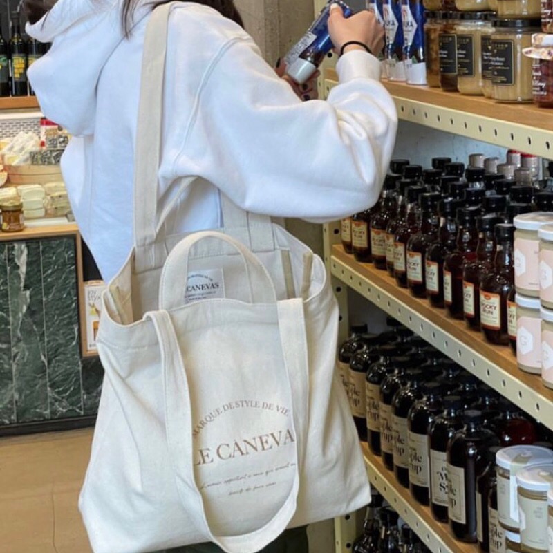 Chellmee ✈️韓國代購✈️ 「THE ALLY 」超人氣設計帆布品牌包 肩背兩用包-細節圖6