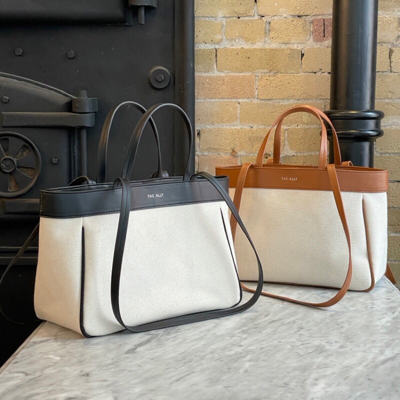 Chellmee ✈️韓國代購✈️ 「THE ALLY 」超人氣設計帆布品牌包 ANNA BAG肩背兩用包-細節圖2