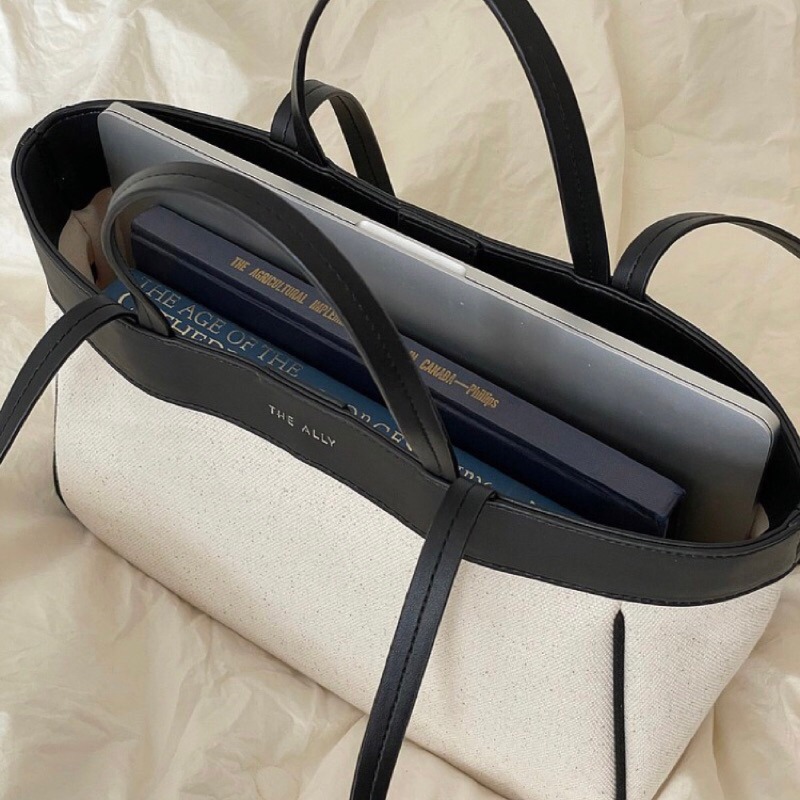 Chellmee ✈️韓國代購✈️ 「THE ALLY 」超人氣設計帆布品牌包 ANNA BAG肩背兩用包-細節圖3