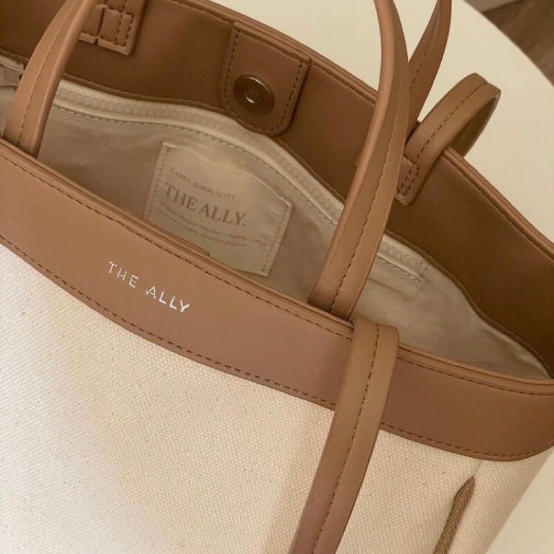 Chellmee ✈️韓國代購✈️ 「THE ALLY 」超人氣設計帆布品牌包 ANNA BAG肩背兩用包-細節圖6