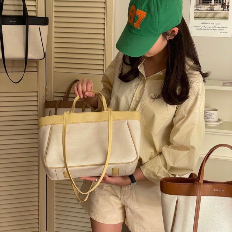 Chellmee ✈️韓國代購✈️ 「THE ALLY 」超人氣設計帆布品牌包 ANNA BAG肩背兩用包-細節圖8