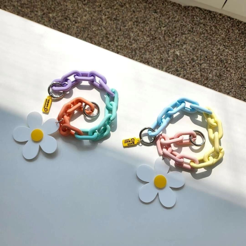 Chellmee✈️韓國代購MAKOMAKI 花朵繽紛掛鍊鑰匙圈 花朵繽紛掛鍊吊飾 吊飾 掛飾-細節圖2