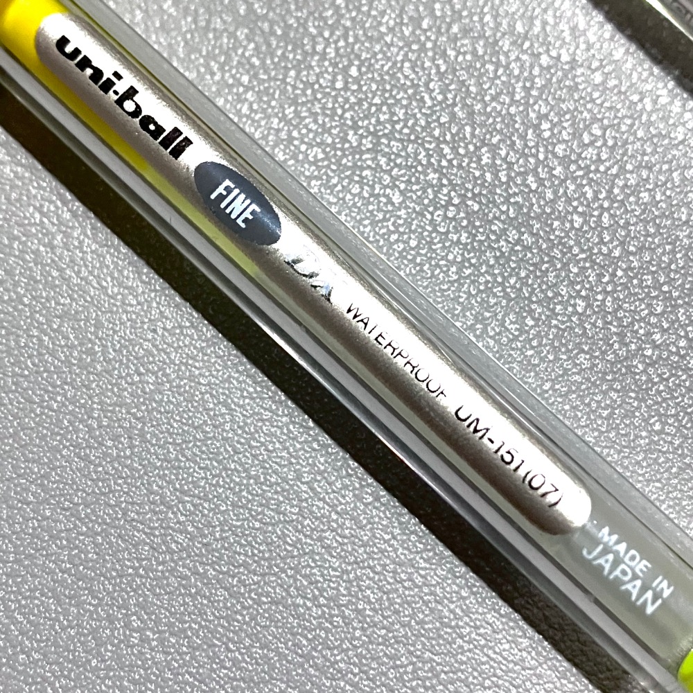 【Jing轉筆專用筆】螢光黃UM151-細節圖2