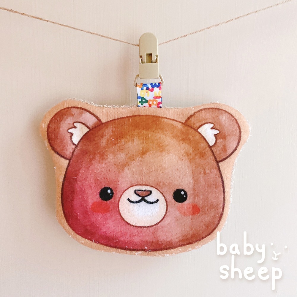 【babysheep】QQ絨布動物手帕巾 造型手帕巾 吸水手帕巾 手帕巾 毛巾布 幼兒園手帕 幼稚園手帕巾 兒童 手帕-細節圖3