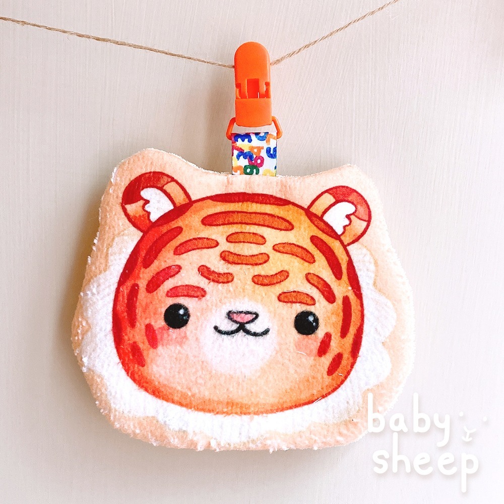 【babysheep】QQ絨布動物手帕巾 造型手帕巾 吸水手帕巾 手帕巾 毛巾布 幼兒園手帕 幼稚園手帕巾 兒童 手帕-規格圖3