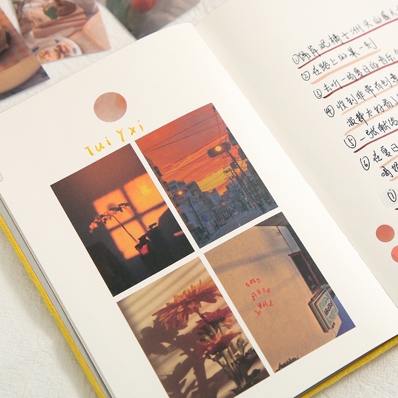 九墨和紙貼紙本 溫柔集物系列 創意ins風手帳素材拼貼貼畫 50張入豆豆本貼紙-細節圖4