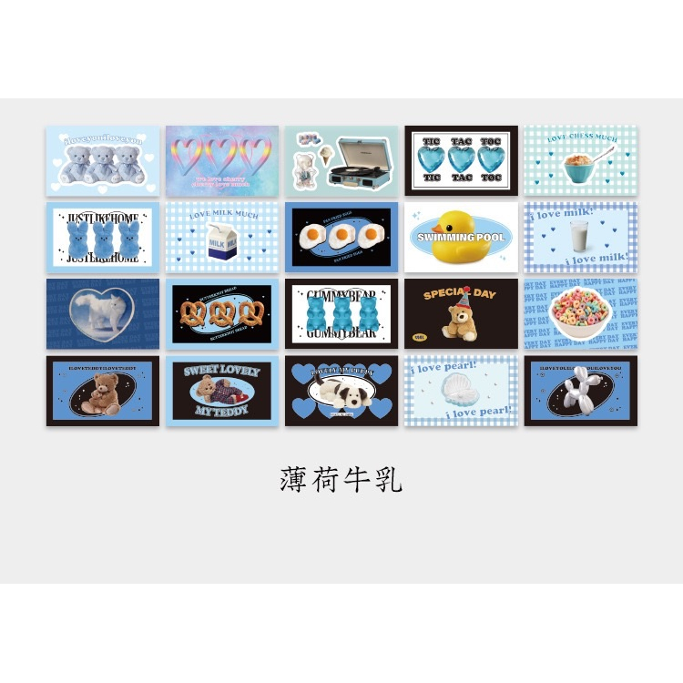 紙先生 復古少女館系列盒裝貼紙 可愛文藝DIY基礎手帳裝飾素材40張封口貼-細節圖5