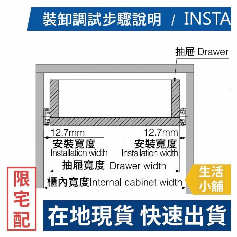 「大量下單區」鋼珠滑軌-緩衝 18吋*350CM 系統 櫥櫃 抽屜 三節 木工 裝潢 修繕-細節圖5