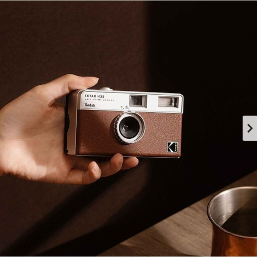 【Kodak 柯達】復古底片相機 Kodak Ektar H35 焦糖棕 半格機
