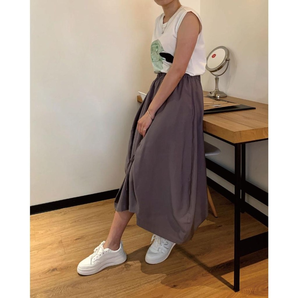 現貨 - 小眾設計款不對襯裙子-細節圖4
