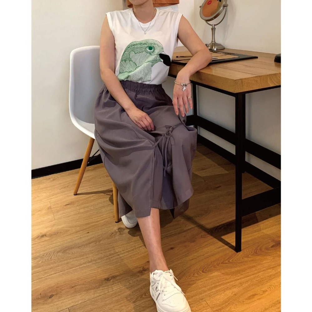現貨 - 小眾設計款不對襯裙子-細節圖5