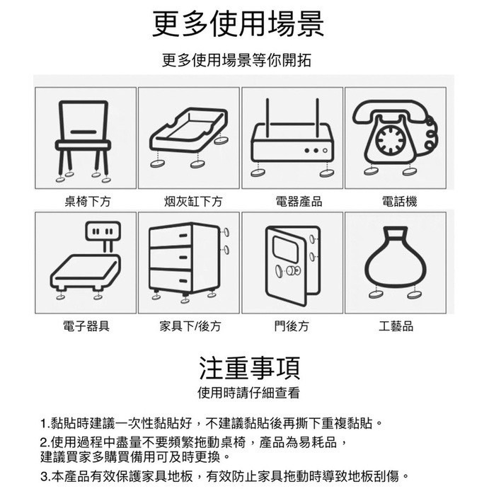3M羊毛氈椅腳墊  耐磨 防刮 靜音 沙發 餐椅 書桌 餐桌 萬用墊 自黏墊 木地板 防刮墊-細節圖8