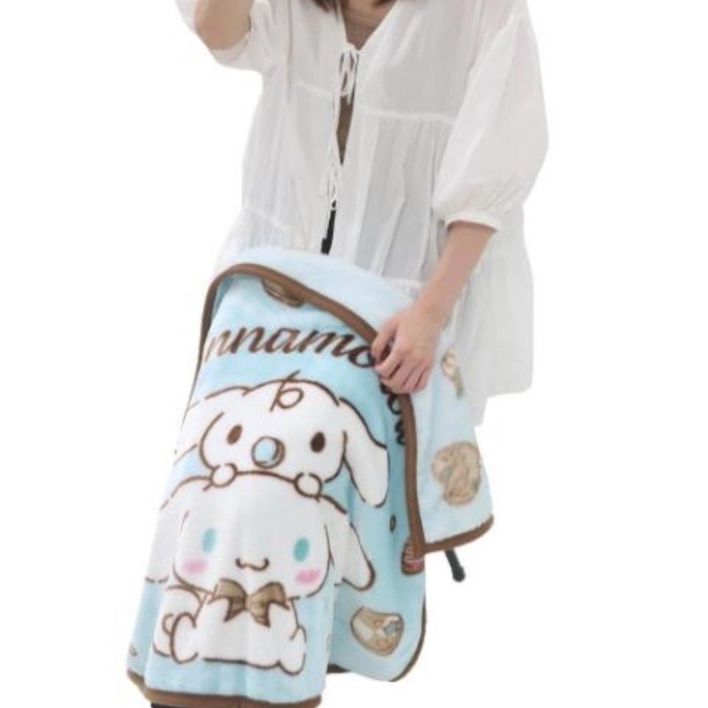 🎈彩虹尾巴🎈日本卡通明星多用途毛毯 毯子 披肩毯 午睡毯 美樂蒂 酷洛米 大耳狗人魚漢頓  星之卡比 嚕嚕米-細節圖6