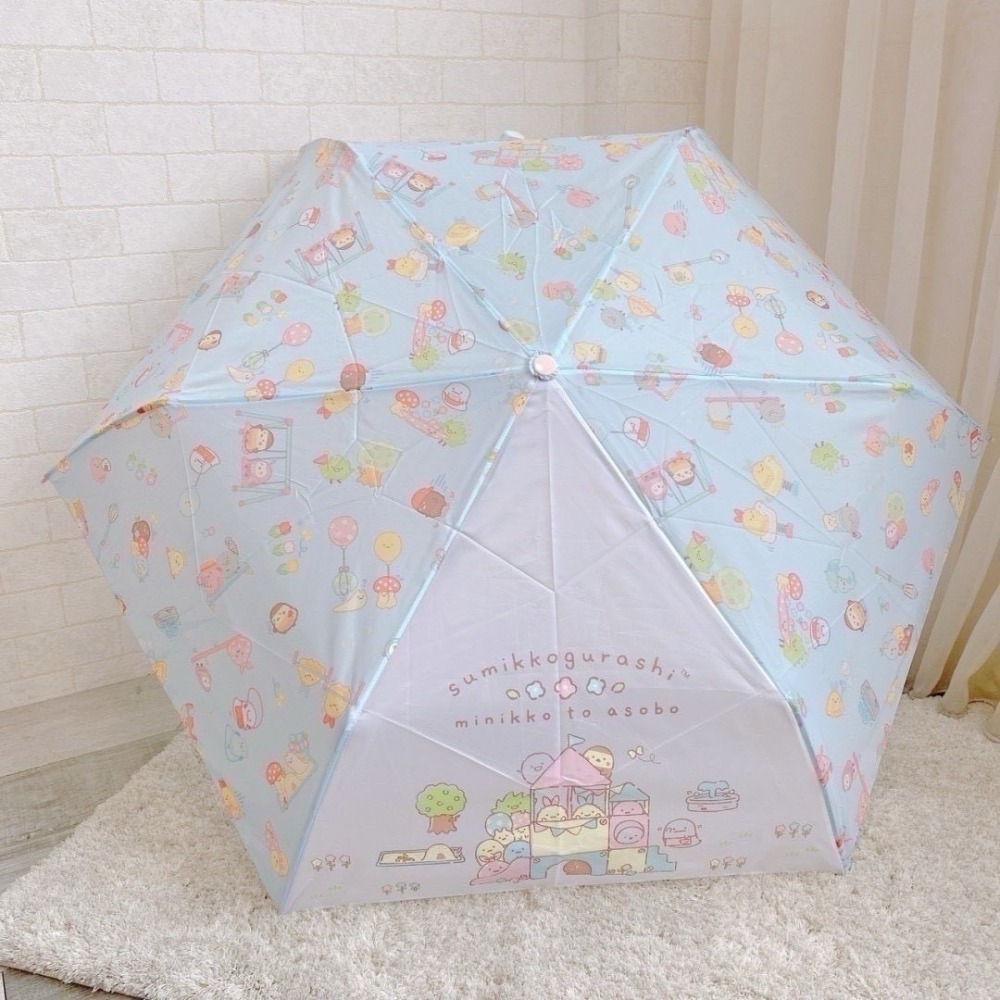 🎈彩虹尾巴🎈卡通彎把傘 摺疊傘 折傘 雨傘 角落生物 角落小夥伴 蠟筆小新幼稚園 kitty 人魚漢頓-細節圖2