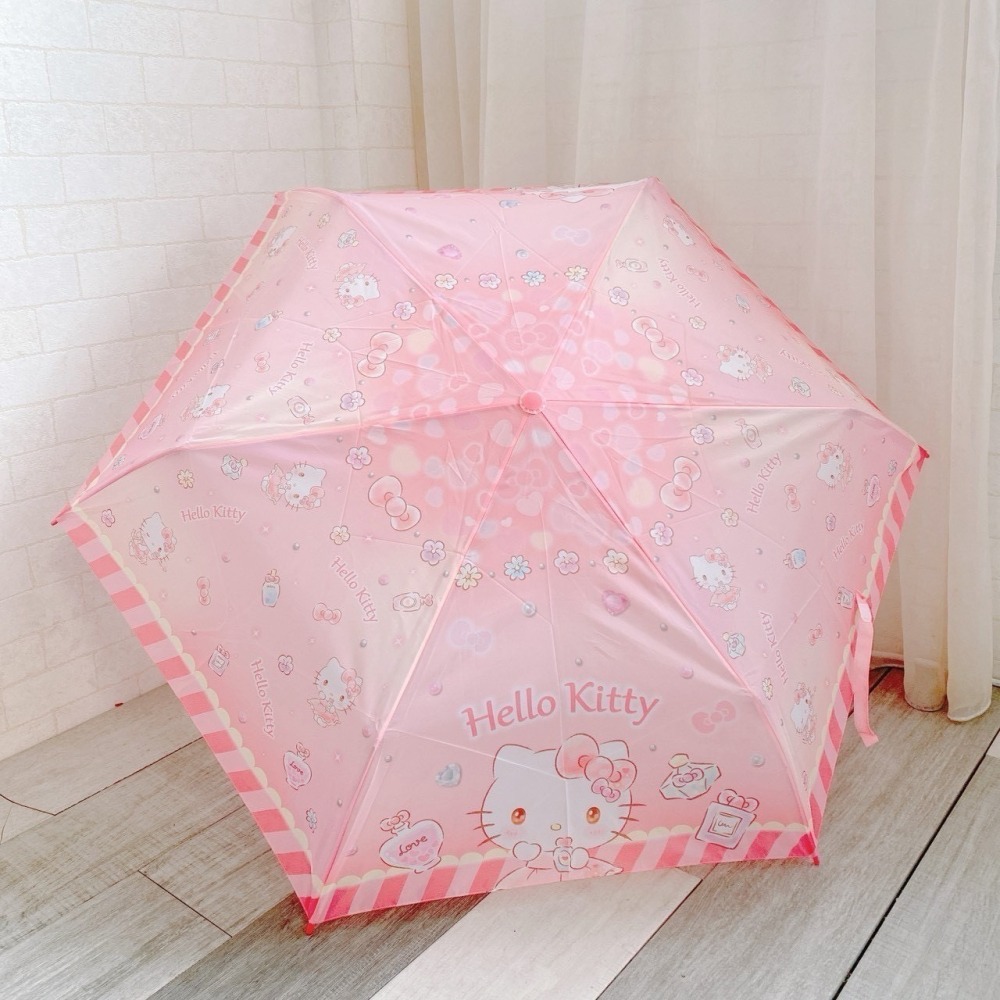 🎈彩虹尾巴🎈卡通彎把傘 摺疊傘 折傘 雨傘 角落生物 角落小夥伴 蠟筆小新幼稚園 kitty 人魚漢頓-細節圖4