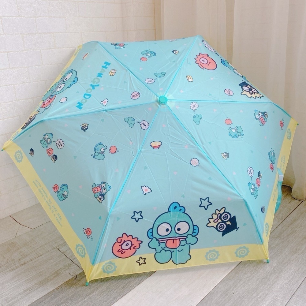 🎈彩虹尾巴🎈卡通彎把傘 摺疊傘 折傘 雨傘 角落生物 角落小夥伴 蠟筆小新幼稚園 kitty 人魚漢頓-細節圖5