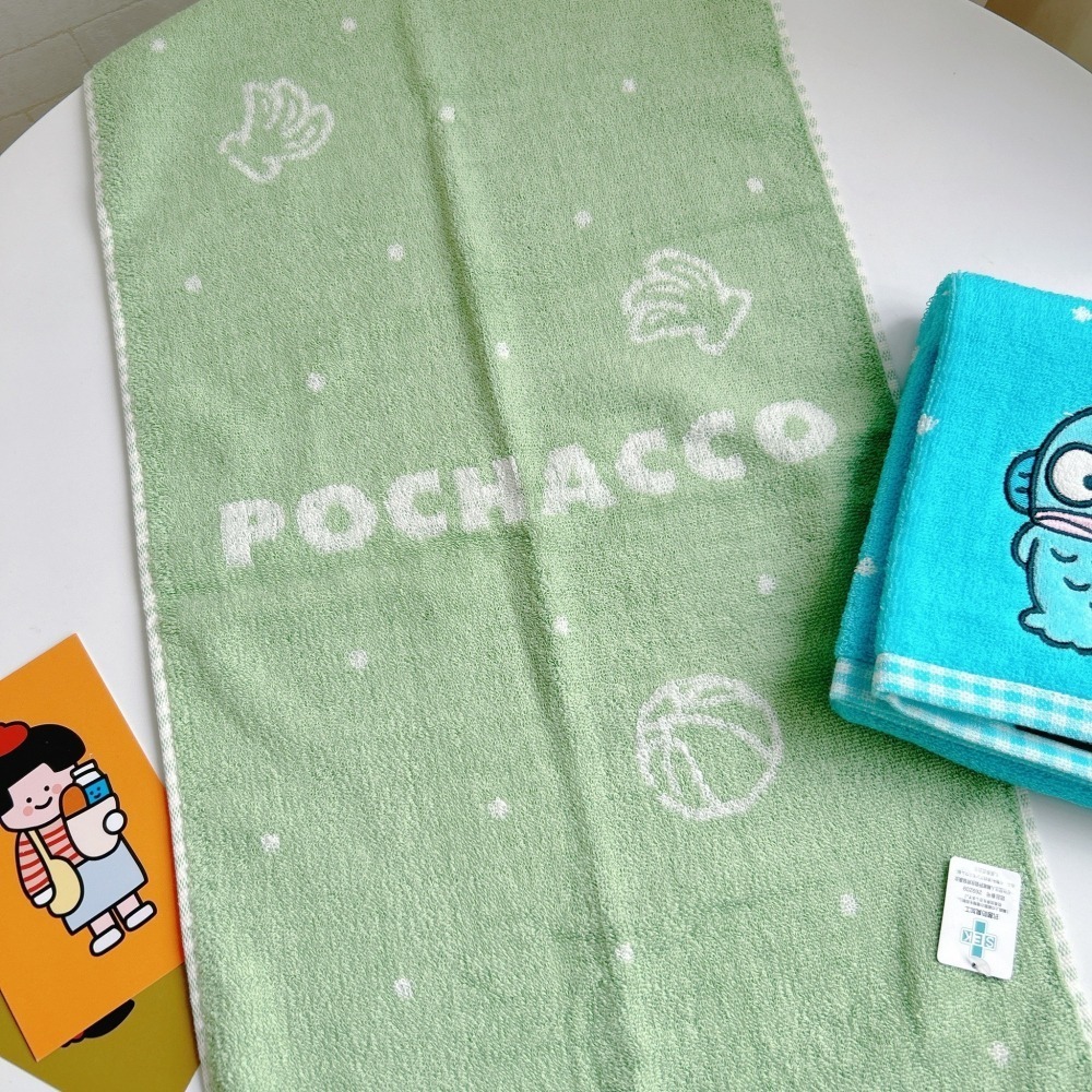 🎈彩虹尾巴🎈三麗鷗全明星刺繡長毛巾 KITTY 美樂蒂 布丁狗 酷洛米 大耳狗 帕恰狗 人魚漢頓 毛巾-細節圖2